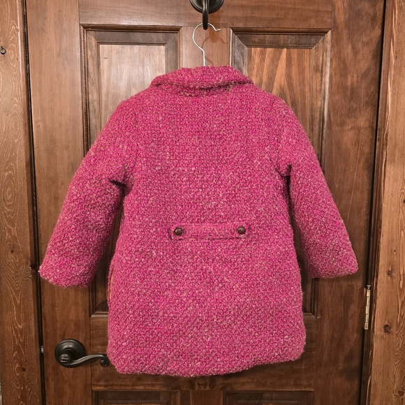 NWT - Kid's Claudette Coat - Fancy Wool Pink - US 4 - Picture 6 of 16